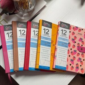 Colorful 12-Month Bound Planners - You Pick